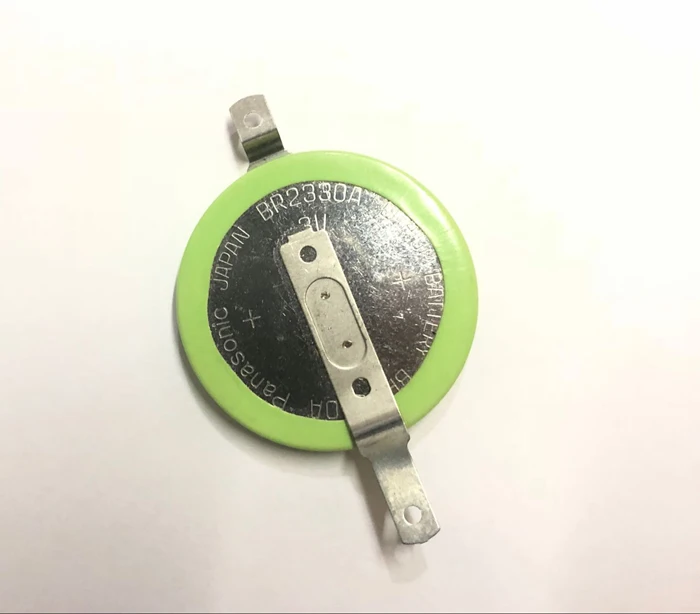 4pcs/lot Panasonic BR2330A/FAN High Temperature Resistant Batteries Cell 3V Lithium Button Battery with Soldering feet BR2330A 
4pcs/lot Panasonic BR2330A/FAN High Temperature Resistant Batteries Cell 3V Lithium Button Battery with Soldering feet BR2330A