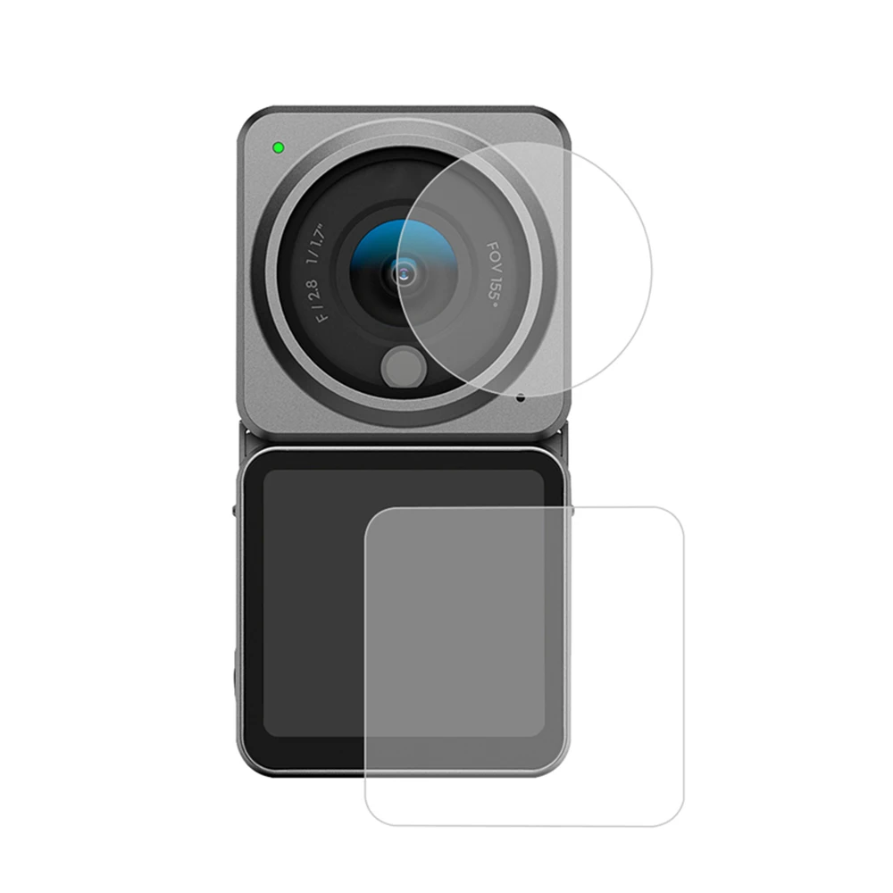 2 Sets of Action Camera Tempered Film Anti-scratch Lens Cap Cover Screen Protector Film Accessories for ACTION 2
2 Sets of Action Camera Tempered Film Anti-scratch Lens Cap Cover Screen Protector Film Accessories for ACTION 2