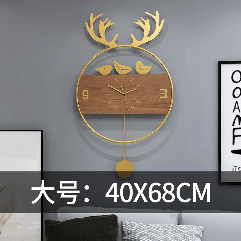 Luxury Metal Wall Clock Modern Design Living Room Deer Head Nordic Gold Wall Clock Electronic Wand Klok Home Decoration DG50WC
Luxury Metal Wall Clock Modern Design Living Room Deer Head Nordic Gold Wall Clock Electronic Wand Klok Home Decoration DG50WC