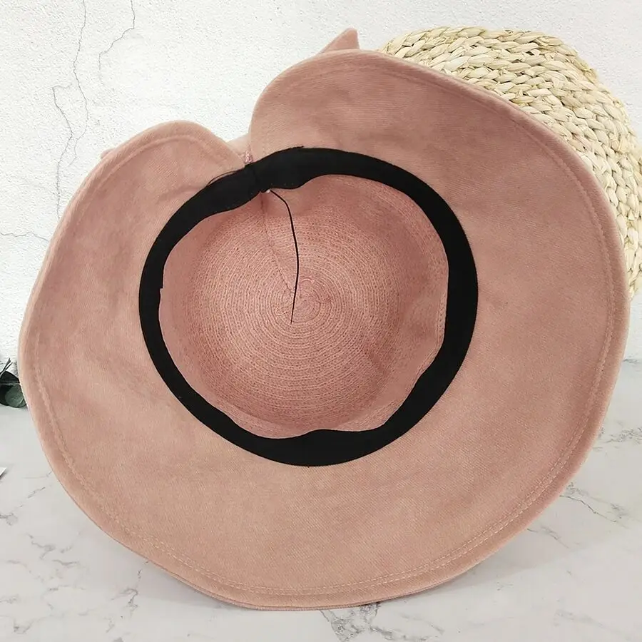 Solid Color Wool Hat Bucket Hat Women's Autumn Winter Fisherman Hat Vintage Bow knitting Wool Basin Hat All-match Bucket Hat 
Solid Color Wool Hat Bucket Hat Women's Autumn Winter Fisherman Hat Vintage Bow knitting Wool Basin Hat All-match Bucket Hat