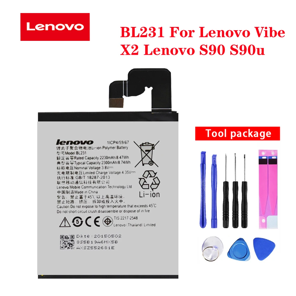 20pcs/lot Battery BL231 For Lenovo VIBE X2 Lenovo S90 S90u New Original Rechargeable Phone Batteries akku In Stock 2300mAh
20pcs/lot Battery BL231 For Lenovo VIBE X2 Lenovo S90 S90u New Original Rechargeable Phone Batteries akku In Stock 2300mAh
