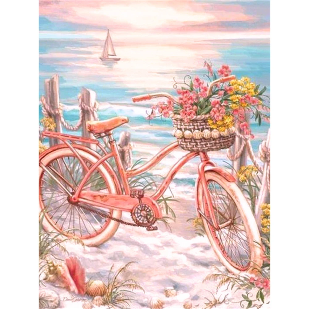 Bicycle Flower Pink DIY 11CT Cross Stitch Embroidery Kits Needlework Craft Set Printed Canvas Cotton Thread Home Design
Bicycle Flower Pink DIY 11CT Cross Stitch Embroidery Kits Needlework Craft Set Printed Canvas Cotton Thread Home Design