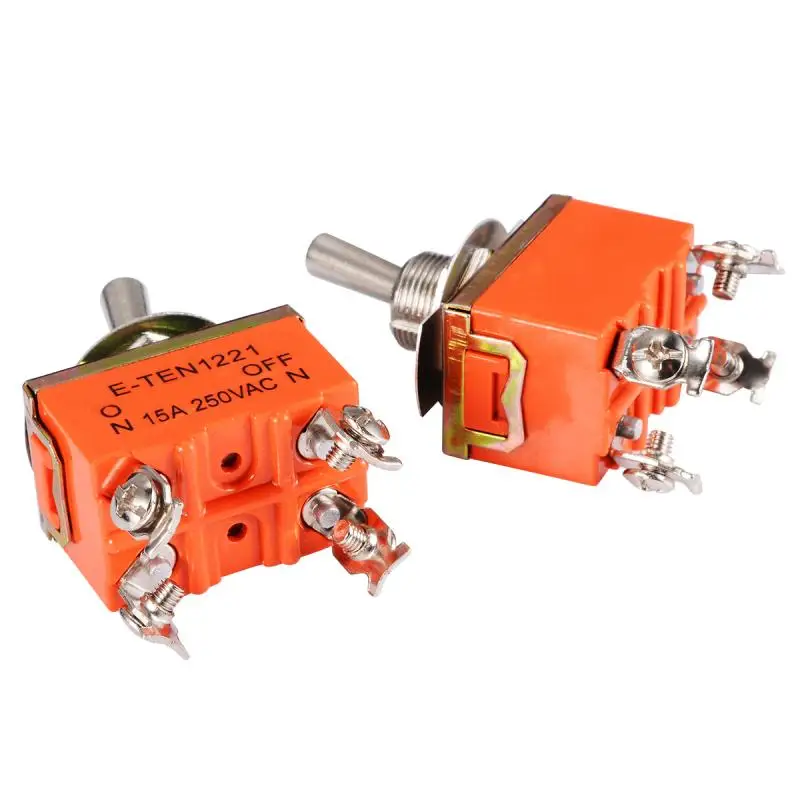 2pcs 33x20x20mmMini electric rocker switch, 250V, 15a ampere, on/off, 2 positions, DPST, 4 screw terminals
2pcs 33x20x20mmMini electric rocker switch, 250V, 15a ampere, on/off, 2 positions, DPST, 4 screw terminals