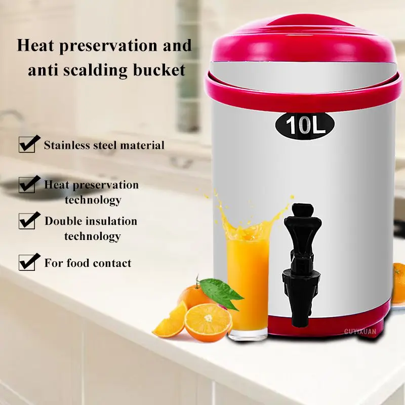 Stainless steel insulated barrel 10L commercial large-capacity milk tea shop soy milk barrel long milk tea insulated barrel
Stainless steel insulated barrel 10L commercial large-capacity milk tea shop soy milk barrel long milk tea insulated barrel