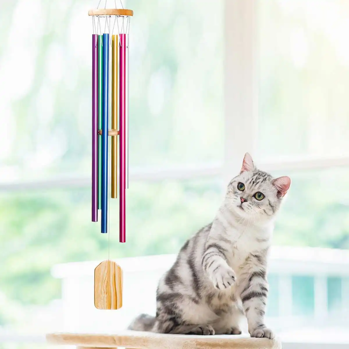 6-Color Metal Steel Pipe Wind Bell Wind Chime Large Size Pipe Length Ornament Garden Patio Outdoor Garden Decoration 80cm
6-Color Metal Steel Pipe Wind Bell Wind Chime Large Size Pipe Length Ornament Garden Patio Outdoor Garden Decoration 80cm