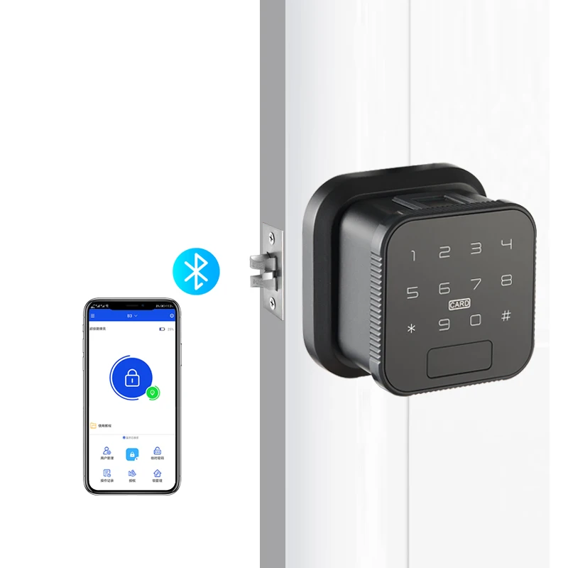 Newest Bluetooth APP Remote Control Fingerprint Lock Password Code Number Card smart electronic Knob With Key
Newest Bluetooth APP Remote Control Fingerprint Lock Password Code Number Card smart electronic Knob With Key