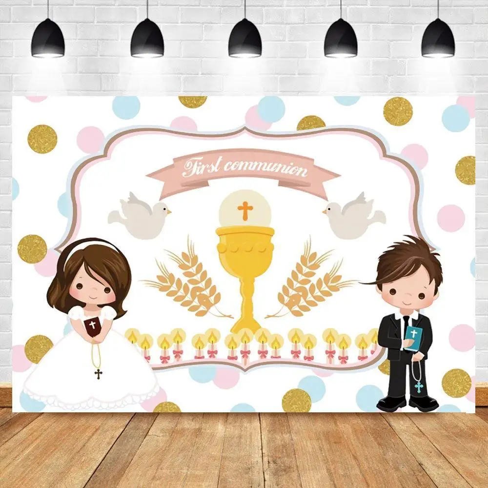photography girl boy first communion decoration party details banner Custom Photo Backdrop Background Photocall
photography girl boy first communion decoration party details banner Custom Photo Backdrop Background Photocall