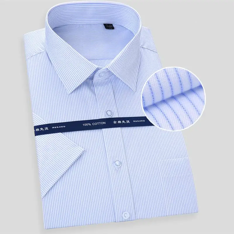 High Quality Non-ironing Men Dress Shirt Summer Short Sleeve New Solid Male Clothing Regular Fit Business Shirts White Blue 8XL
High Quality Non-ironing Men Dress Shirt Summer Short Sleeve New Solid Male Clothing Regular Fit Business Shirts White Blue 8XL