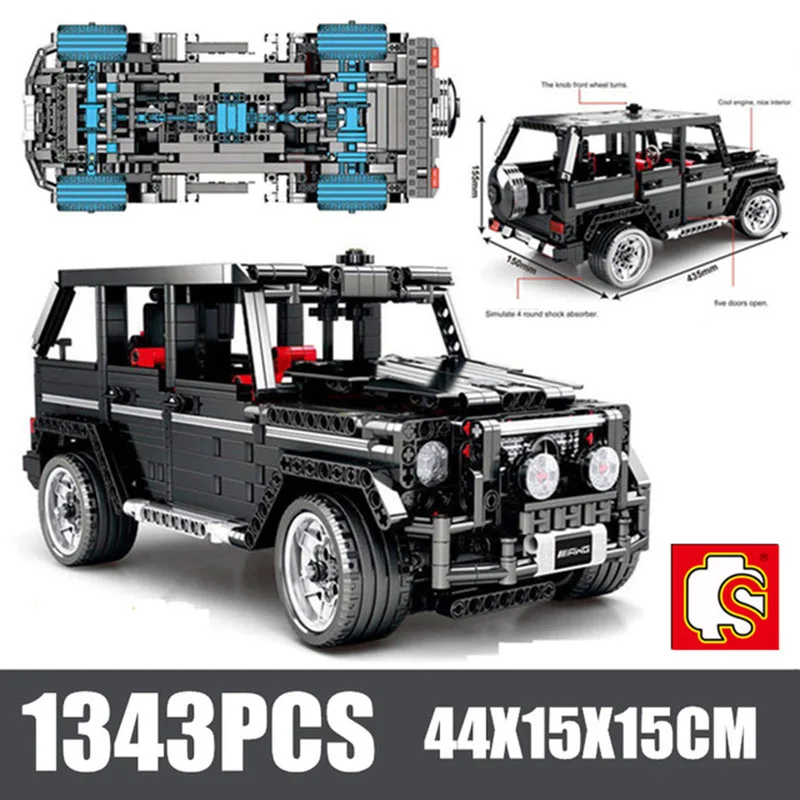 Конструктор детский MOC G500 городской эксперт конструктор hithg Tech SUV AWD Wagon