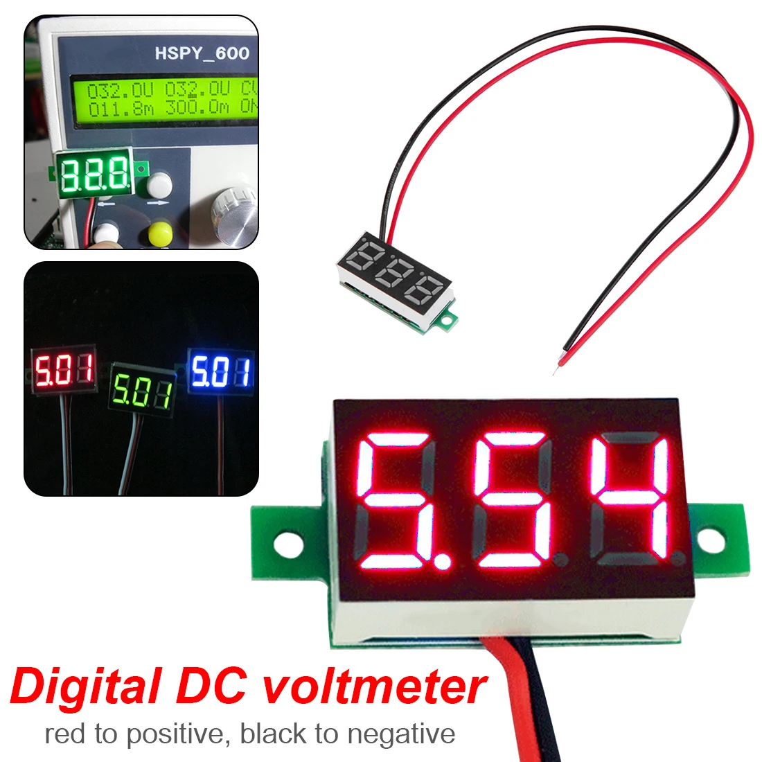 2021 Top Sale DC2.5V-32V DC0-100V DIY red digital voltmeter voltage tester motorcycle watt-hour meter LED mini display module
2021 Top Sale DC2.5V-32V DC0-100V DIY red digital voltmeter voltage tester motorcycle watt-hour meter LED mini display module