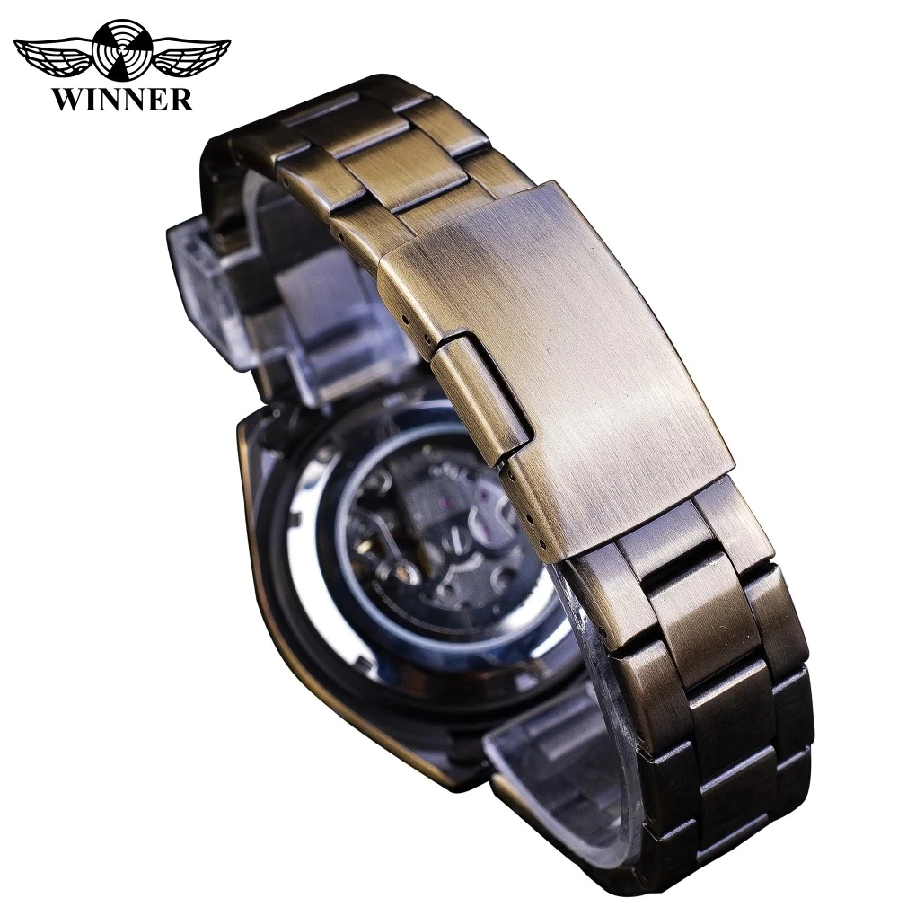 men's fashion leisure hollow out bronze style automatic mechanical watch Waterproof luminous Fashion retro full steel band clock
men's fashion leisure hollow out bronze style automatic mechanical watch Waterproof luminous Fashion retro full steel band clock