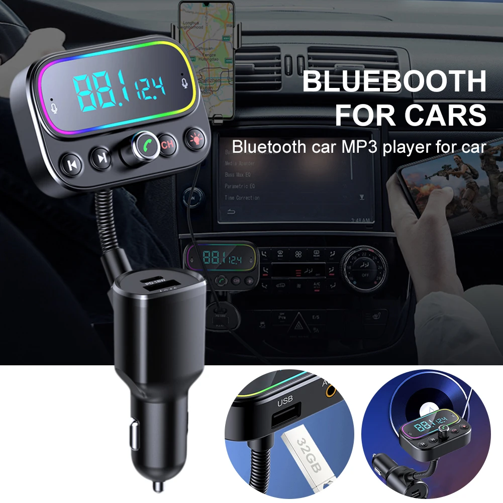 Trasmettitore FM Bluetooth perauto lettore musicale MP3 auto Car carica rapida Aux uscita Audio Display tensione luce ambientale
Trasmettitore FM Bluetooth perauto lettore musicale MP3 auto Car carica rapida Aux uscita Audio Display tensione luce ambientale