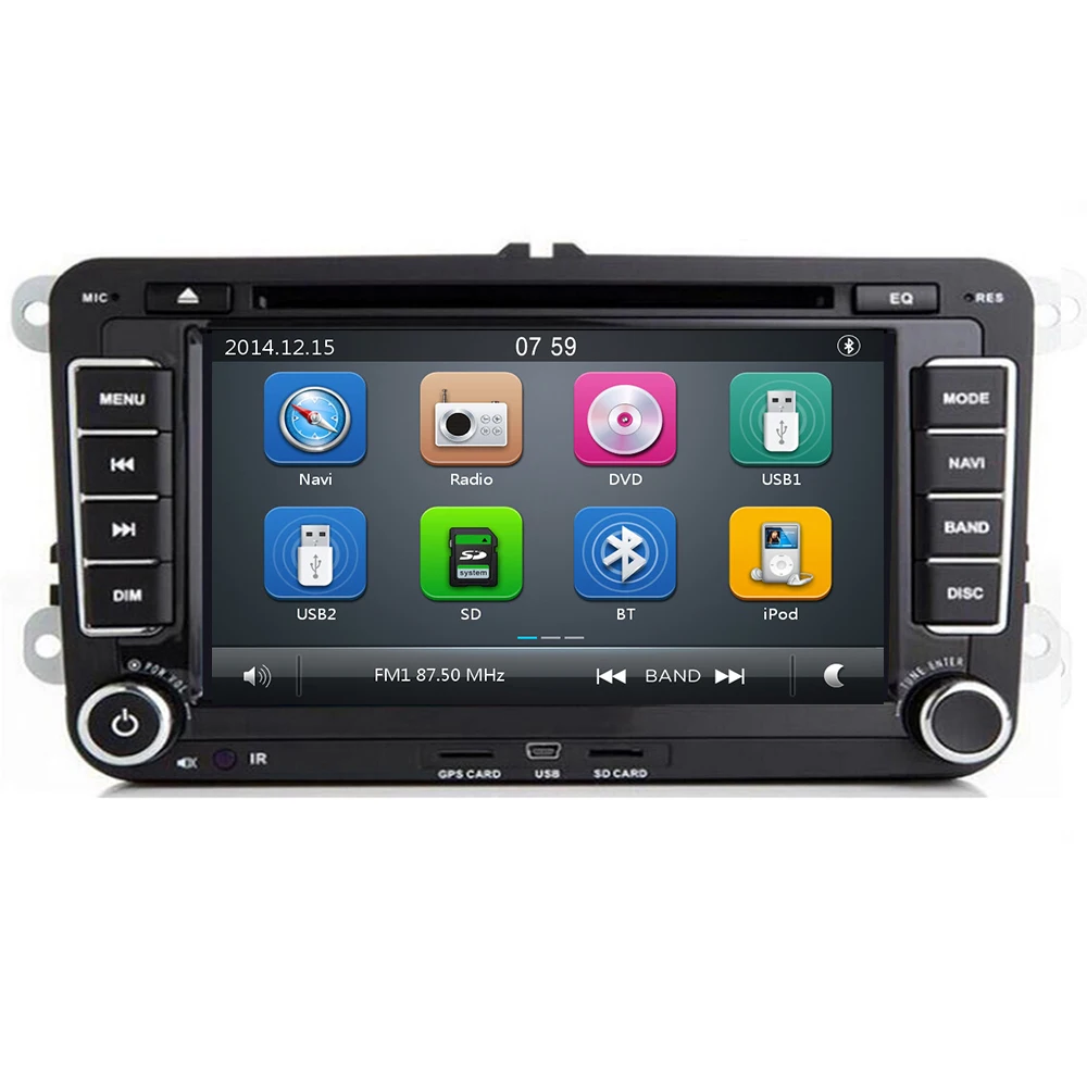 7 'ƈ din мультимедийный плеер Автомобильный DVD GPS навигация для VW Volkswagen GOLF 6 Polo