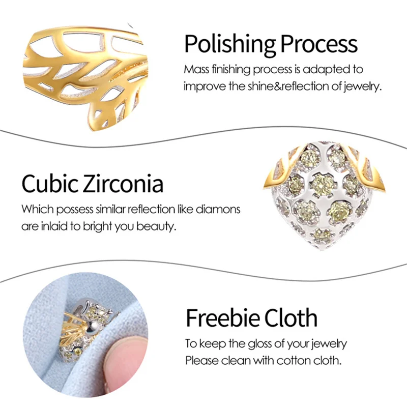 Genuine 925 Sterling Silver Golden Zircon Wasp Fit Original Pandora Bracelet&Bangle Making Fashion DIY Jewelry For Women
Genuine 925 Sterling Silver Golden Zircon Wasp Fit Original Pandora Bracelet&Bangle Making Fashion DIY Jewelry For Women