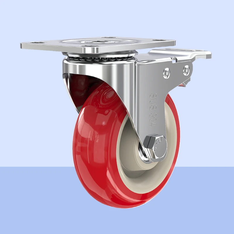 castors plate caster pvc wheel red 4" caster wheels 100mm 
castors plate caster pvc wheel red 4" caster wheels 100mm