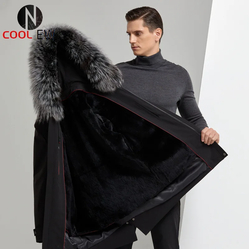 2021 Winter New Fur Lining Jacket Men's Mid-Length Casual Big Fox Fur Collar Fur Coat Detachable
2021 Winter New Fur Lining Jacket Men's Mid-Length Casual Big Fox Fur Collar Fur Coat Detachable
