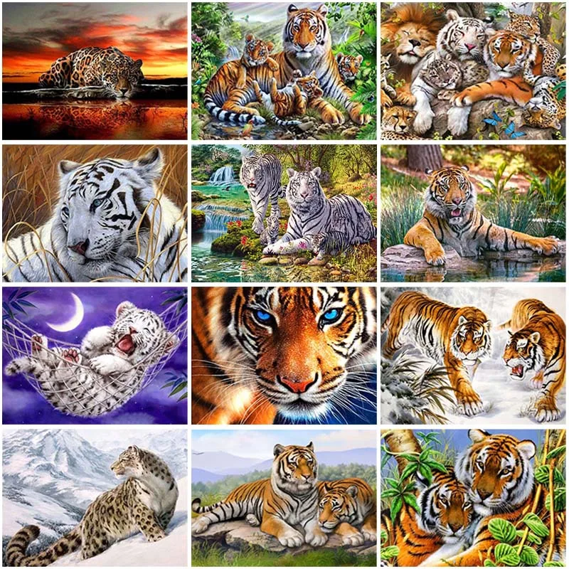 Tiger DIY 5D Diamond Painting Full Round Mosaic Resin Cross Stitch Cartoon Diamond Embroidery Animal Wall Art Gift Home Decor
Tiger DIY 5D Diamond Painting Full Round Mosaic Resin Cross Stitch Cartoon Diamond Embroidery Animal Wall Art Gift Home Decor