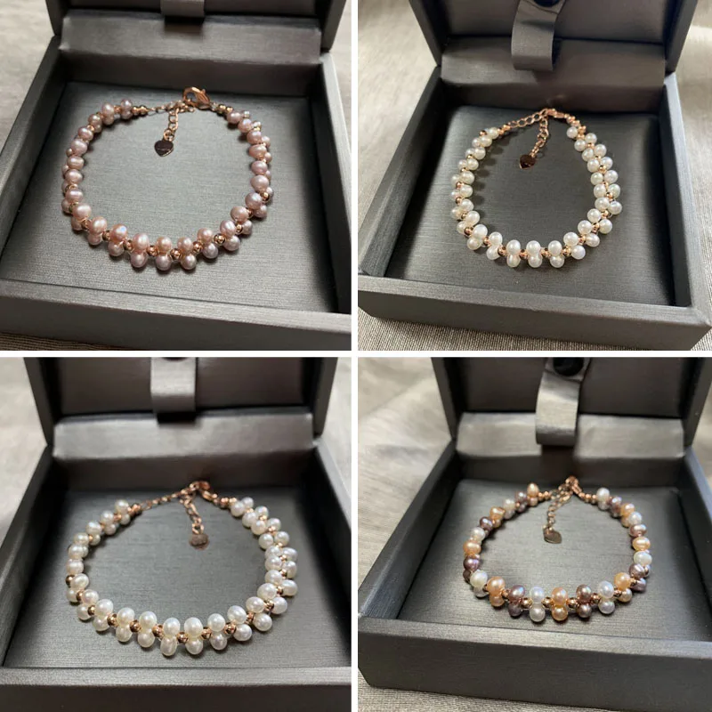 Natural Pink Purple White Pearl Temperament Adjustable Bracelet For Women Girl Engagement Gifts Charm Korean Luxury Fine Jewelry
Natural Pink Purple White Pearl Temperament Adjustable Bracelet For Women Girl Engagement Gifts Charm Korean Luxury Fine Jewelry