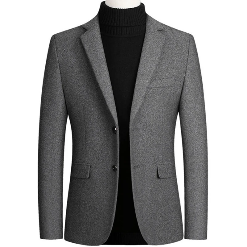 Pop Men Wool Blazer Business Casual Slim Fit Blazers Party/Wedding Men Dress Suits Woolen Jackets Blazers terno masculino
Pop Men Wool Blazer Business Casual Slim Fit Blazers Party/Wedding Men Dress Suits Woolen Jackets Blazers terno masculino