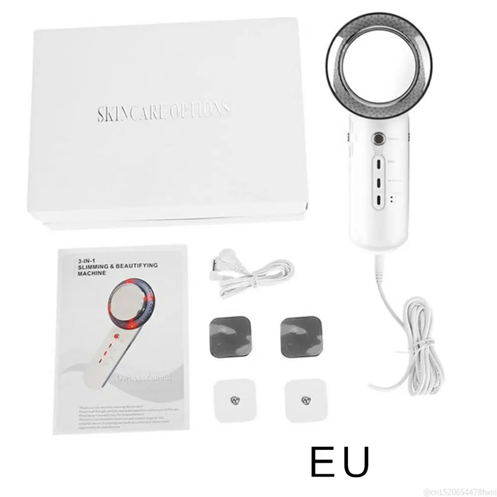 3 in 1 ultrasound cavitation body slimming massager anti cellulite fat burning painless galvanic infrared massager 
3 in 1 ultrasound cavitation body slimming massager anti cellulite fat burning painless galvanic infrared massager