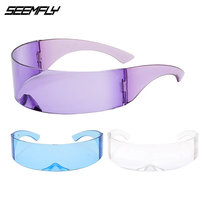 Seemfly Trendy Colorful Technology Sense Wrap Around Rimless Unisex Party Travel Fashion Personality Sunglasses Men Women New
Seemfly Trendy Colorful Technology Sense Wrap Around Rimless Unisex Party Travel Fashion Personality Sunglasses Men Women New