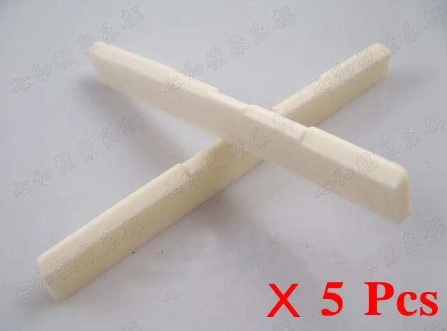 5 Pcs Bone Classic Guitar Bridge Saddle Fully Compensated (80 x 3 x 9-8mm) (GDQZ-SDKK)
5 Pcs Bone Classic Guitar Bridge Saddle Fully Compensated (80 x 3 x 9-8mm) (GDQZ-SDKK)