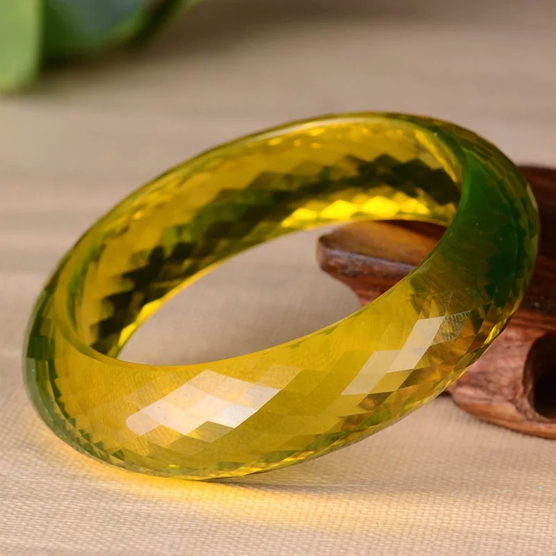 Natural Yellow Rhomboid Bangle Charm Jewellery Women's Hand-Carved Bracelet for Women Men Fashion Accessories 56-66mm
Natural Yellow Rhomboid Bangle Charm Jewellery Women's Hand-Carved Bracelet for Women Men Fashion Accessories 56-66mm