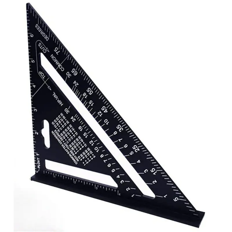 Triangle Ruler 7inch Aluminum Alloy Angle Protractor Speed Metric Square Measuring Ruler For Building Framing Tools Gauges
Triangle Ruler 7inch Aluminum Alloy Angle Protractor Speed Metric Square Measuring Ruler For Building Framing Tools Gauges