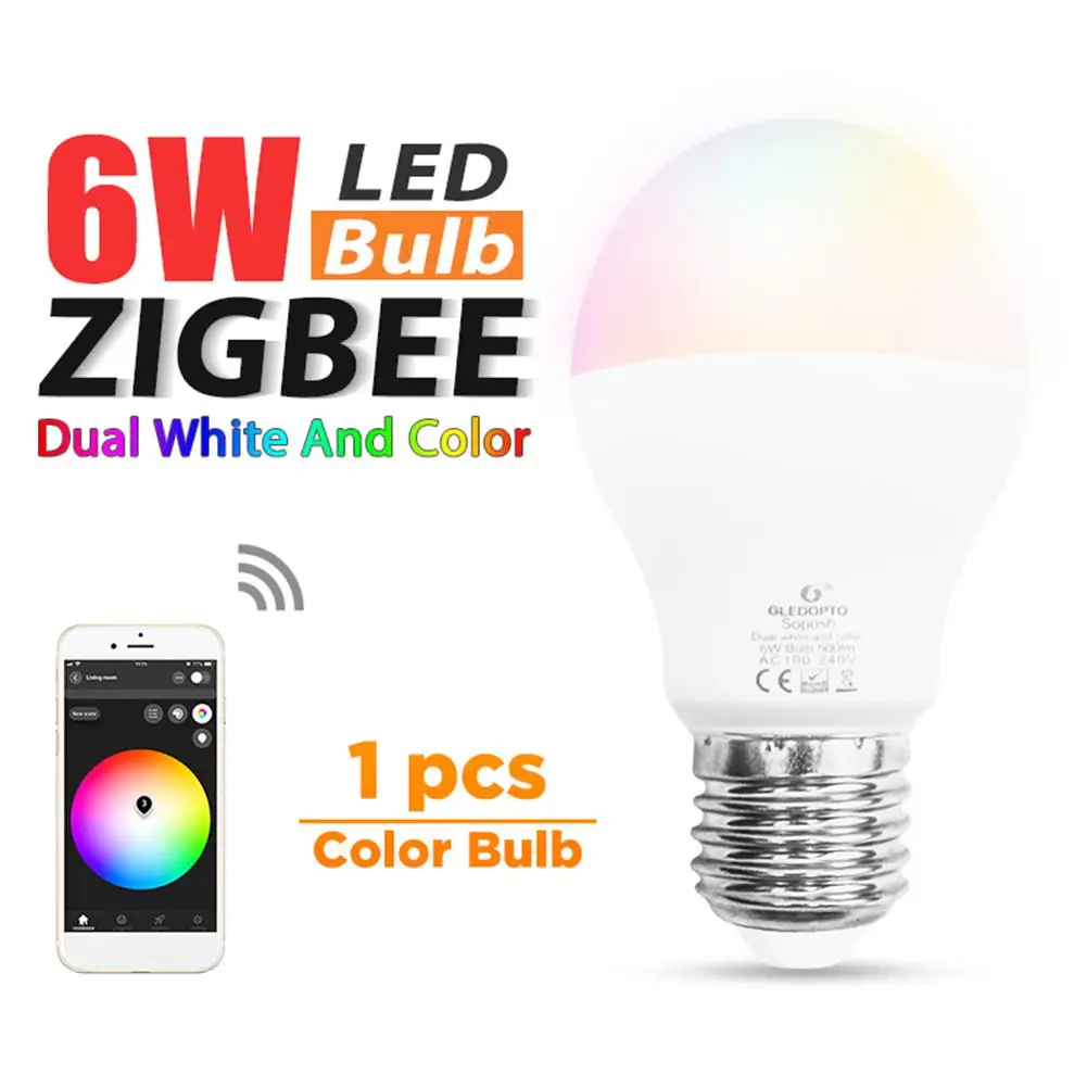 G светодиодный OPTO 6W E27 AC 100-240V Smart Zigbee RGB + CCT светодиодный светильник с регулируемой яркостью лампа энергосберегающий светодиодный светильник
G светодиодный OPTO 6W E27 AC 100-240V Smart Zigbee RGB + CCT светодиодный светильник с регулируемой яркостью лампа энергосберегающий светодиодный светильник