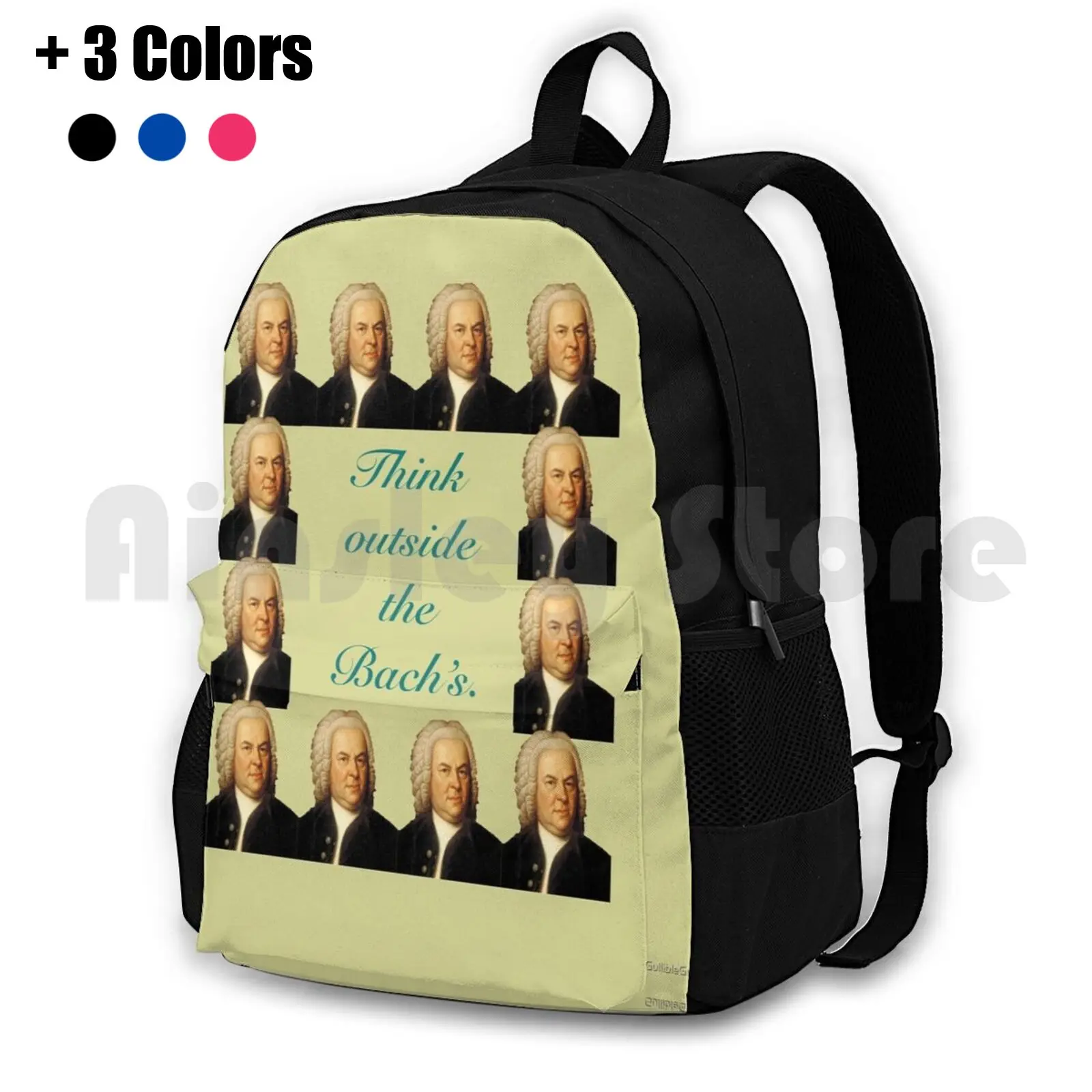 Think Outside The Bach'S Outdoor Hiking Backpack Waterproof Camping Travel Bach Funny Classic Pun Think Music
Think Outside The Bach'S Outdoor Hiking Backpack Waterproof Camping Travel Bach Funny Classic Pun Think Music
