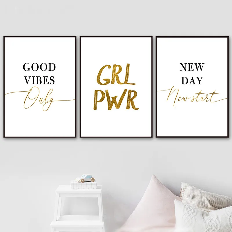 girl power wall decor canvas painting gold quote canvas art poster english picture fashion motto prints HD2842
girl power wall decor canvas painting gold quote canvas art poster english picture fashion motto prints HD2842