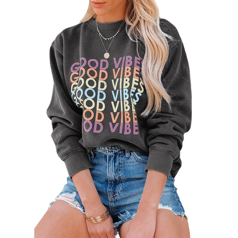 Sweatshirt women fall/winter 2021 new style European and American printed round neck casual jacket women LT187
Sweatshirt women fall/winter 2021 new style European and American printed round neck casual jacket women LT187