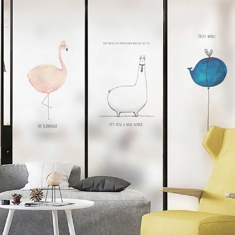Customized Size Glass Film Static Cling Cartoon Animals Recyclable Private Decorative Foil For Home Office Restaurant 70cmx100cm
Customized Size Glass Film Static Cling Cartoon Animals Recyclable Private Decorative Foil For Home Office Restaurant 70cmx100cm