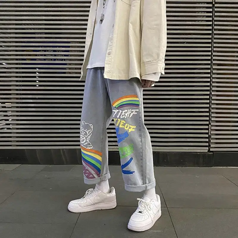 Individualit Ripped Jeans for Women Fashion Wide Leg Pants Blue High Waist Jeans Woman Streetwear
Individualit Ripped Jeans for Women Fashion Wide Leg Pants Blue High Waist Jeans Woman Streetwear