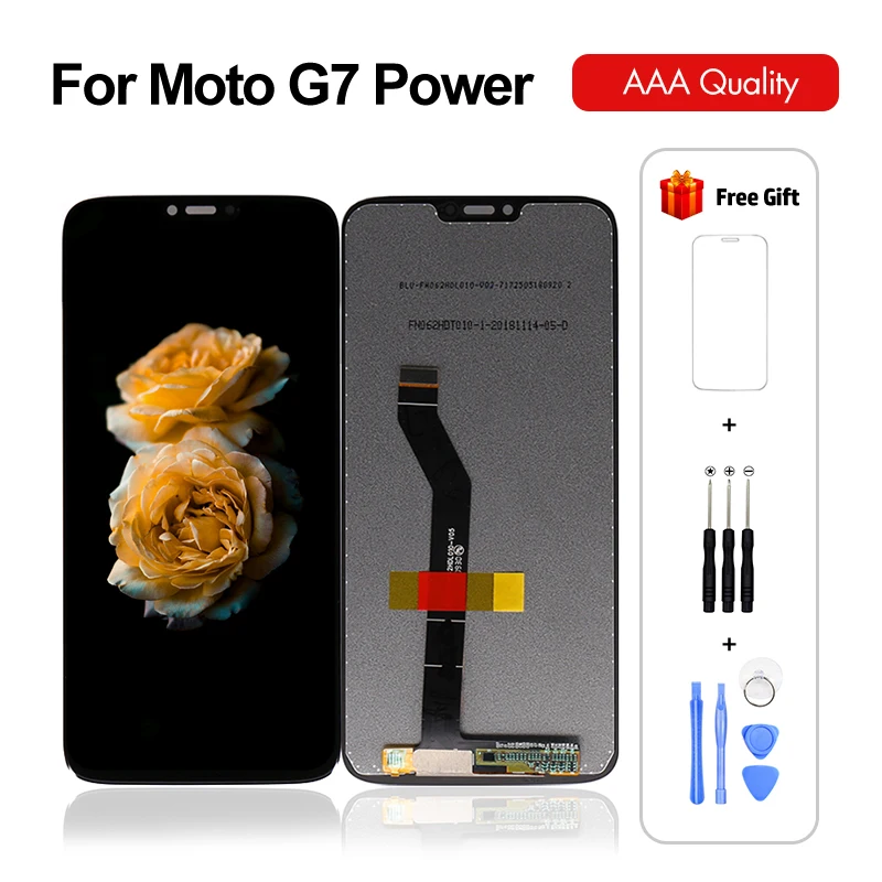 Оригинальный ЖК дисплей для Motorola Moto G7 Power LCD XT1955 сенсорный экран дигитайзер сборка