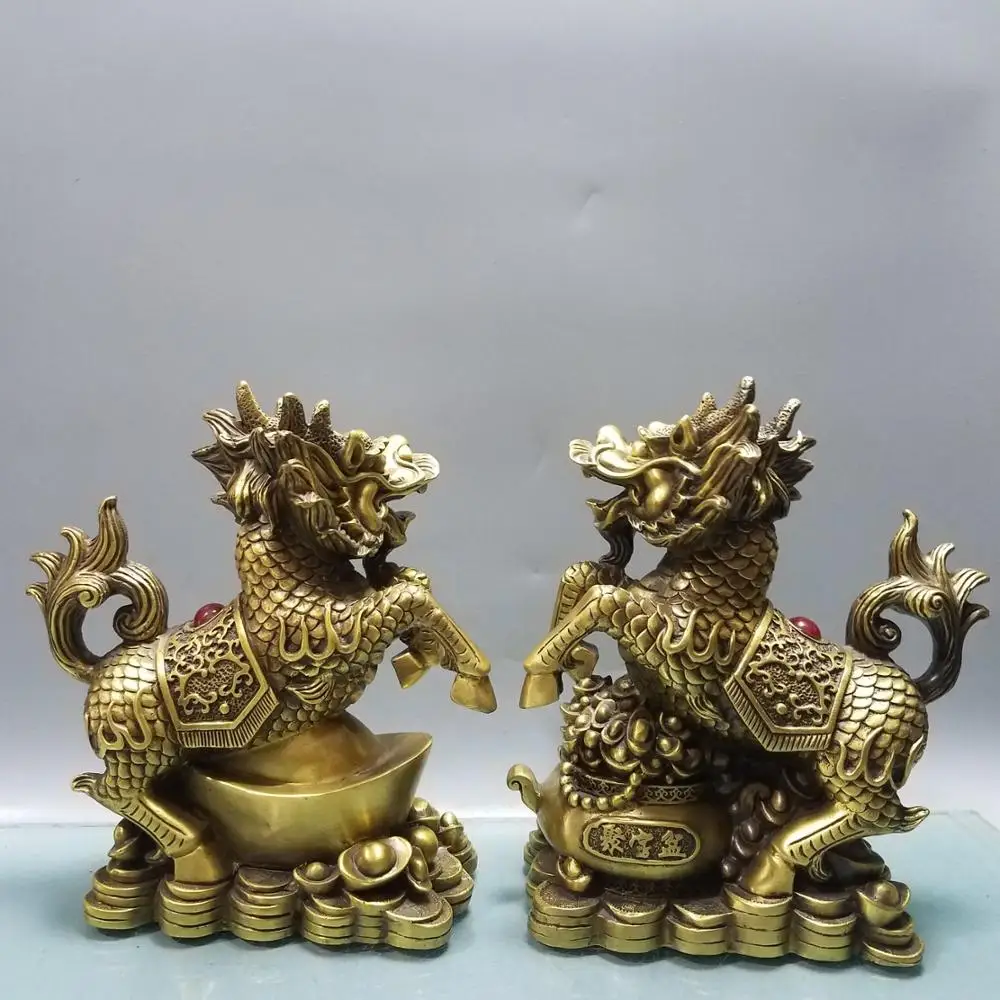 wedding decoration Lucky China Seikos red bronze Send Money Kirin Statue Carved Lucky Jinbao Ingot Statue Town House
wedding decoration Lucky China Seikos red bronze Send Money Kirin Statue Carved Lucky Jinbao Ingot Statue Town House