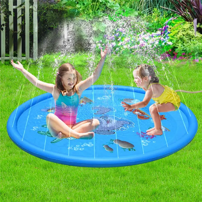 100cm Summer Kids Inflatable Round Water Splash Play Pool Playing Sprinkler Mat Yard Outdoor Indoor Fun Multicolour PVC Toys
100cm Summer Kids Inflatable Round Water Splash Play Pool Playing Sprinkler Mat Yard Outdoor Indoor Fun Multicolour PVC Toys
