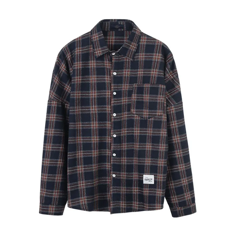2020 autumn man casual oversize lapel plaid shirt male long sleeve loose shirt men fashion streetwear
2020 autumn man casual oversize lapel plaid shirt male long sleeve loose shirt men fashion streetwear