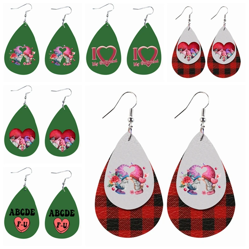 Gnome love Valentine's Faux Leather Earrings for 2022 Valentine's Day Gift
Gnome love Valentine's Faux Leather Earrings for 2022 Valentine's Day Gift