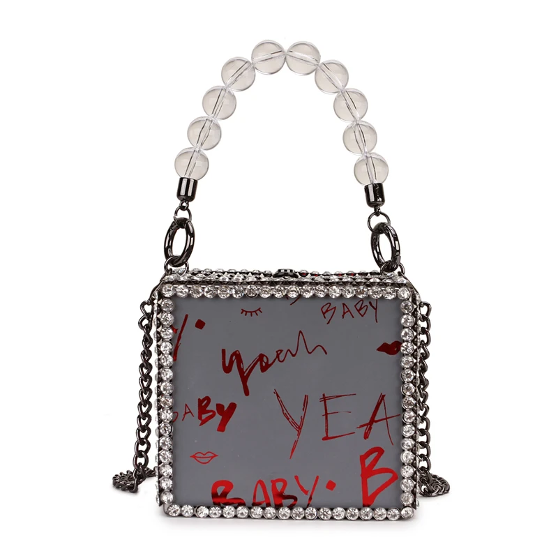 New Design Diamond Square Box Style Reflective Letter Women Fashion Party Handbag Shoulder Bag Crossbody Bag Female Chain Purse
New Design Diamond Square Box Style Reflective Letter Women Fashion Party Handbag Shoulder Bag Crossbody Bag Female Chain Purse