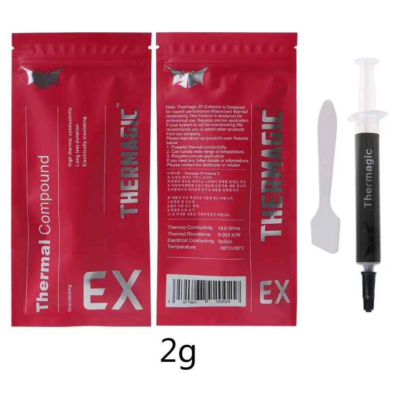 ZF-EX 14.6W/m k High Performance Compound Thermal Paste Conductive Grease Heatsink For CPU GPU Chipset notebook Cooling N1HD 
ZF-EX 14.6W/m k High Performance Compound Thermal Paste Conductive Grease Heatsink For CPU GPU Chipset notebook Cooling N1HD
