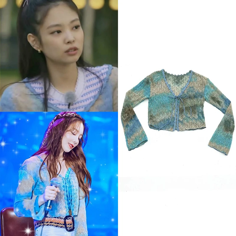 kpop Korean Celebrity Color knitted Sexy Short Cardigan Sweater Women Early Summer New Retro Blue Lace-Up V-neck Slim Sweaters
kpop Korean Celebrity Color knitted Sexy Short Cardigan Sweater Women Early Summer New Retro Blue Lace-Up V-neck Slim Sweaters