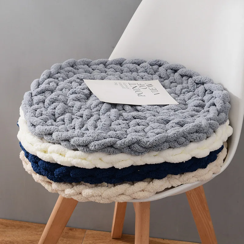 Chair Cushion Knitted Round Cushion Thick Thick Thread Hand-woven Bedroom Bay Window Cushion Floor Mat Tatami Cushion
Chair Cushion Knitted Round Cushion Thick Thick Thread Hand-woven Bedroom Bay Window Cushion Floor Mat Tatami Cushion