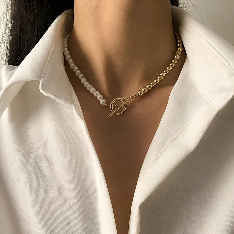 2021 New Fashion Simulated Pearl Bead Choker Necklace Women Simple Handmade Mix Bead Necklace For Women Jewelry Gift
2021 New Fashion Simulated Pearl Bead Choker Necklace Women Simple Handmade Mix Bead Necklace For Women Jewelry Gift