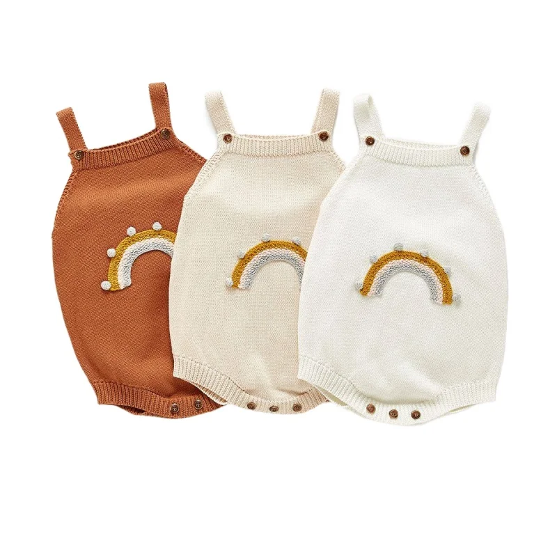 2021 Baby Cute Rainbow Romper Baby Girls Clothes Fashion Romper 0-24M Knitted Infant Toddler Newborn Outfits
2021 Baby Cute Rainbow Romper Baby Girls Clothes Fashion Romper 0-24M Knitted Infant Toddler Newborn Outfits