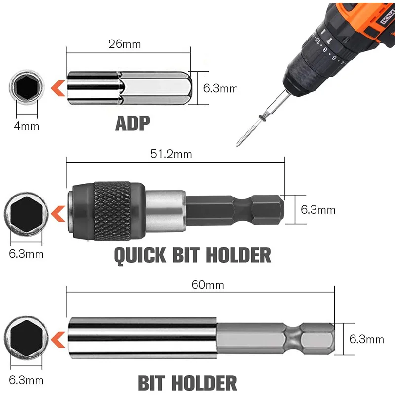 Damaged Screw Extractor, Bolt Extractor Kit 33 Pieces with Magnetic Extension Bit Holder, Socket Adapter for Broken Screw and Bo
Damaged Screw Extractor, Bolt Extractor Kit 33 Pieces with Magnetic Extension Bit Holder, Socket Adapter for Broken Screw and Bo