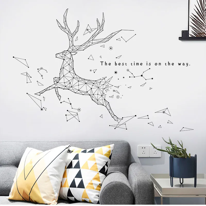 Wall ins beautification wallpaper decoration bedroom background wall net red bedside sticker decal animal deer wall sticker
Wall ins beautification wallpaper decoration bedroom background wall net red bedside sticker decal animal deer wall sticker