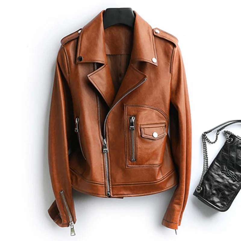 New sheepskin leather dress women's Haining leather jacket in spring and autumn of 2019
New sheepskin leather dress women's Haining leather jacket in spring and autumn of 2019