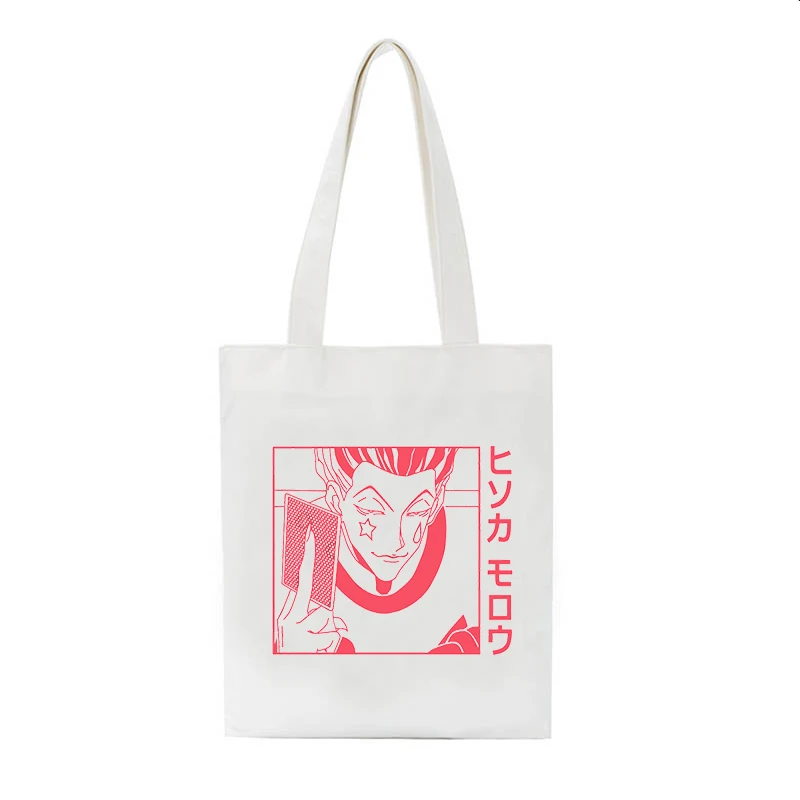 Japanese Kurapika Canvas Bag Cartoon Letter Print Hip Hop Large Capacity Fashion Punk Fun Vintage Shoulder Bags
Japanese Kurapika Canvas Bag Cartoon Letter Print Hip Hop Large Capacity Fashion Punk Fun Vintage Shoulder Bags