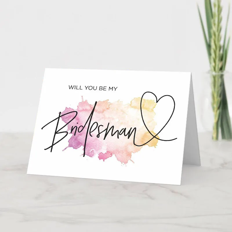 30-50pcs/Lot New Product Rectangle Card "Will You Be My Bridesman" DIY Wedding Card Decoration Blank Folding Card Customizable
30-50pcs/Lot New Product Rectangle Card "Will You Be My Bridesman" DIY Wedding Card Decoration Blank Folding Card Customizable